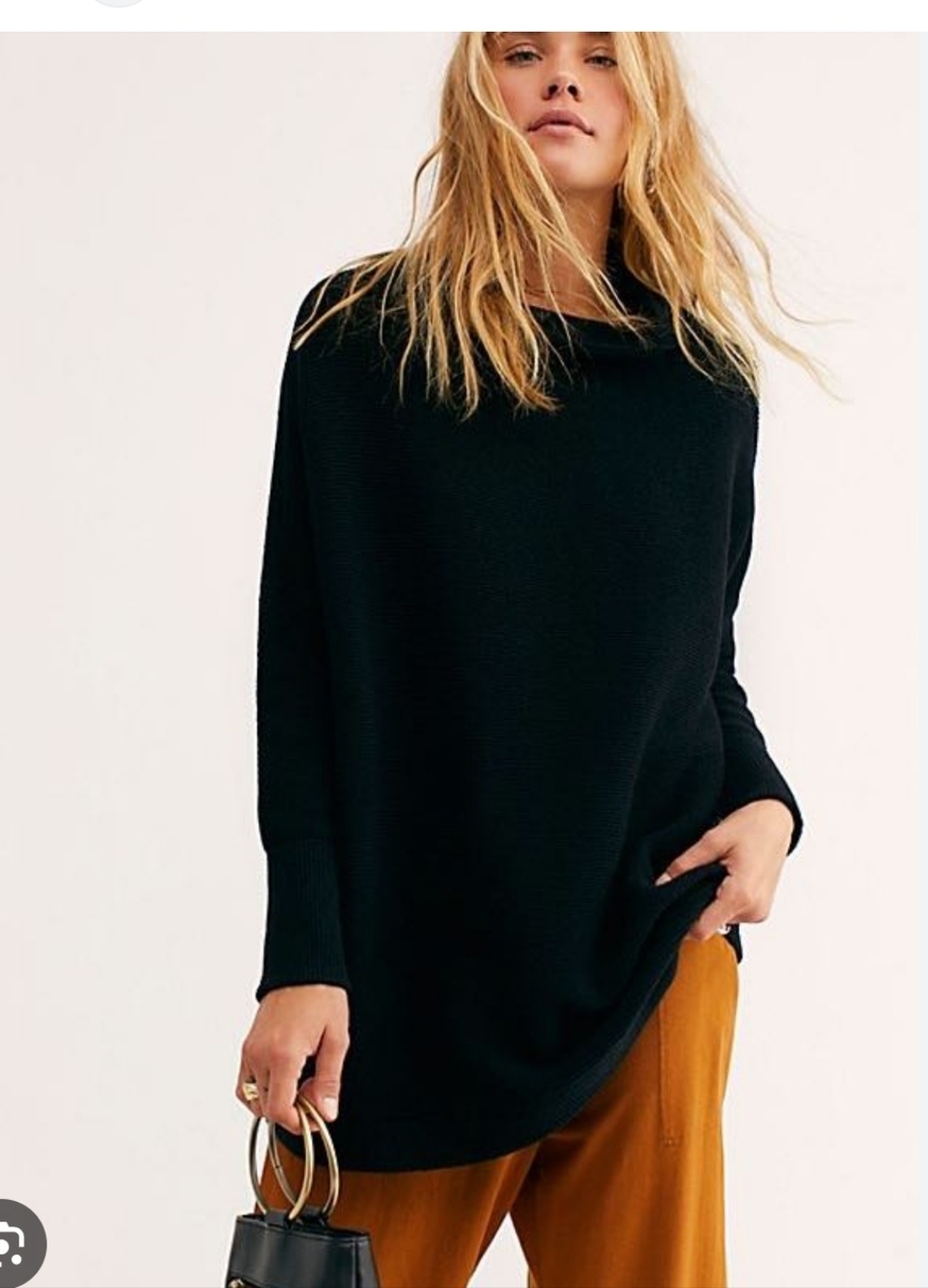 Free People Ottoman Sweater Black Large